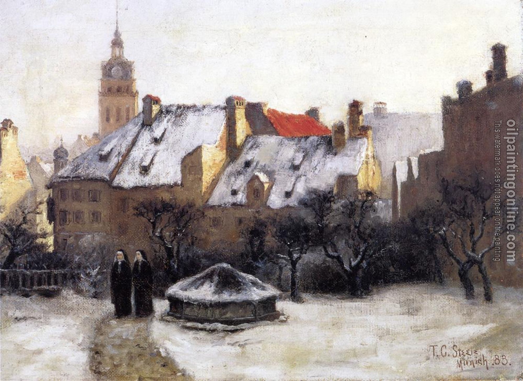 Steele, Theodore Clement - Winter Afternoon - Old Munich